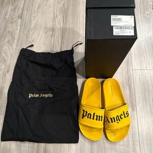 Palm Angels Pool Slider Yellow Black 40